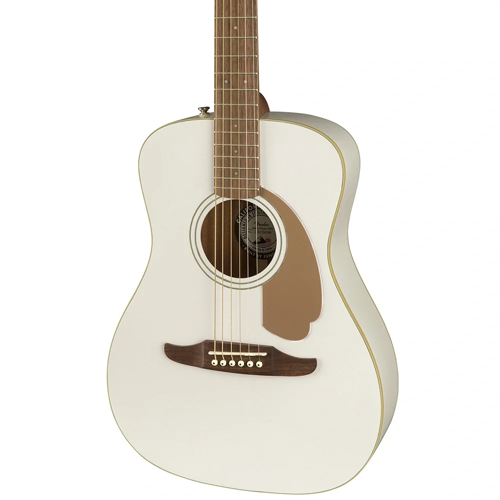 Fender Malibu Player Ceviz Klavye Arctic Gold Elektro Akustik Gitar