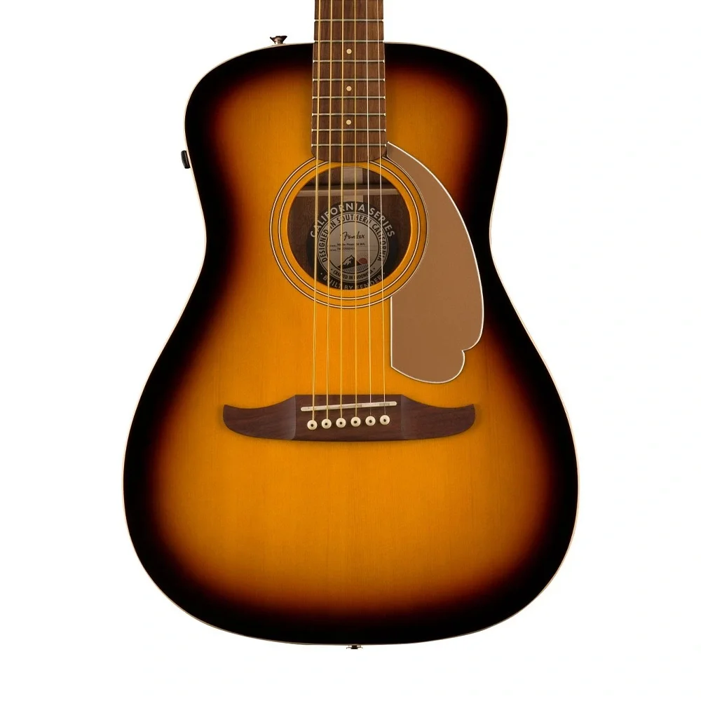 Fender Malibu Player Ceviz Klavye GPG Sunburst Elektro Akustik Gitar
