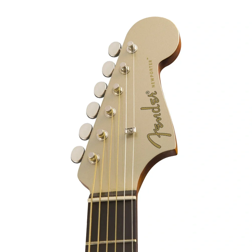 Fender Newporter Player Ceviz Klavye Champagne Elektro Akustik Gitar