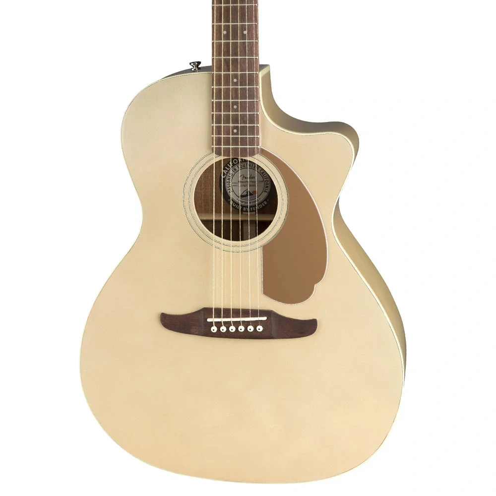 Fender Newporter Player Ceviz Klavye Champagne Elektro Akustik Gitar