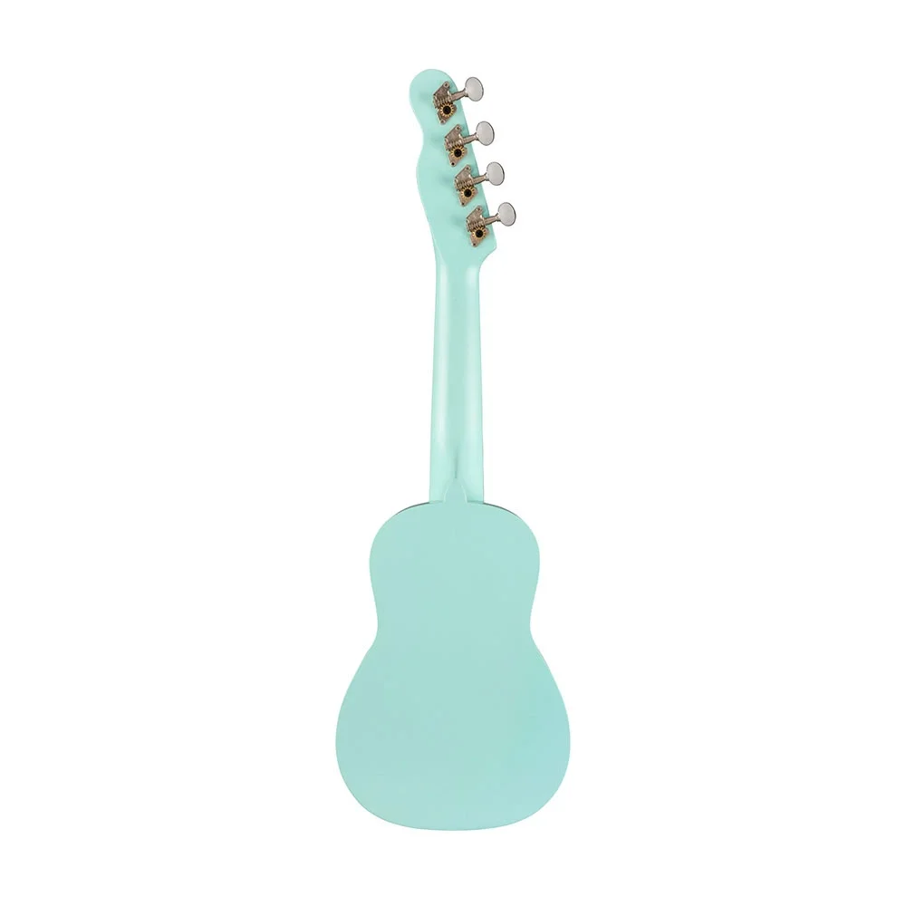 Fender Venice Ceviz Klavye Daphne Blue Soprano Ukulele