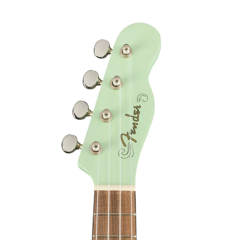 Fender Venice Soprano Ukulele WN Ceviz Klavye Surf Green