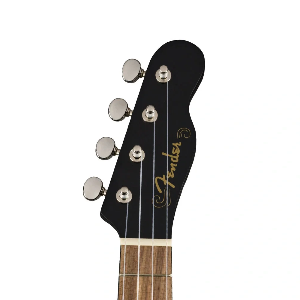 Fender Venice Soprano Ceviz Klavye Siyah Ukulele