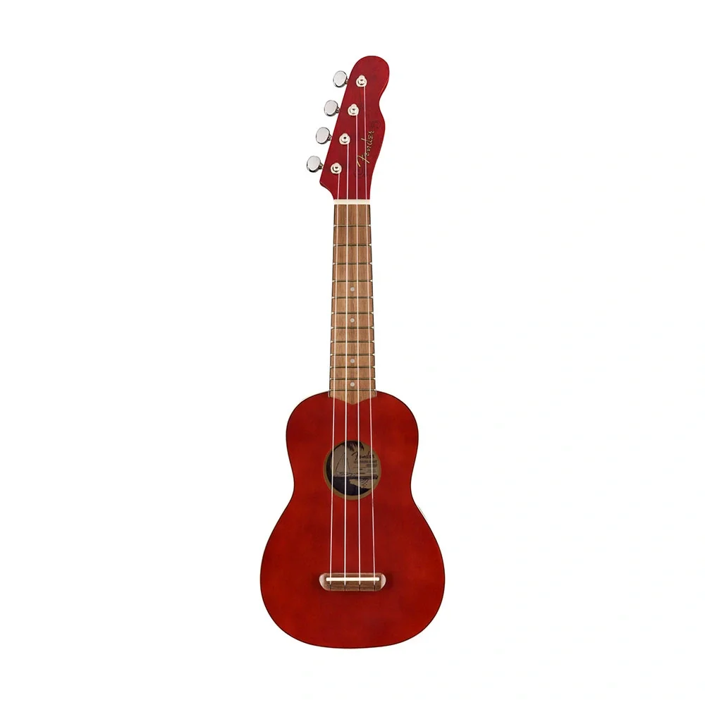 Fender Venice Soprano Ceviz Klavye Cherry Ukulele