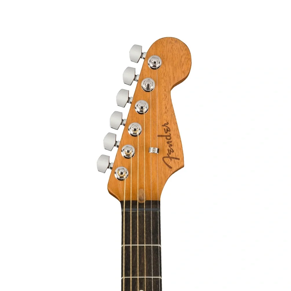 Fender American Acoustasonic Jazzmaster Abanoz Klavye Arctic White Elektro Akustik Gitar