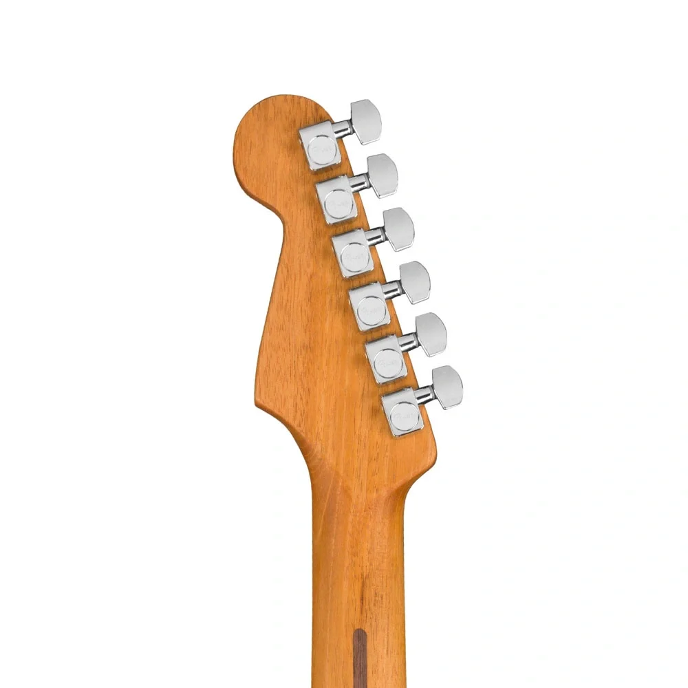 Fender American Acoustasonic Jazzmaster Abanoz Klavye Arctic White Elektro Akustik Gitar