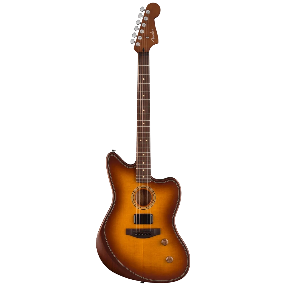 Fender Acoustasonic Standard Jazzmaster Gülağacı Klavye Honey Burst Elektro Akustik Gitar