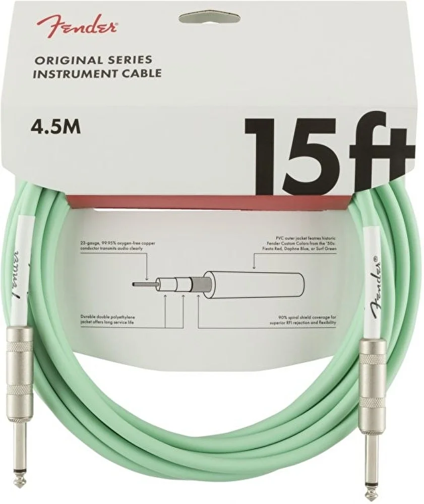 Fender Original Surf Green 4.5 Metre Kablo