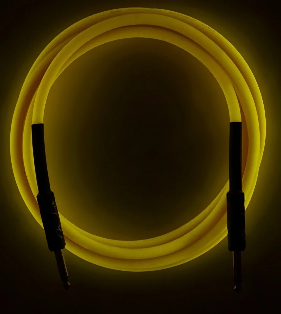 Fender Professional Glow in the Dark Cable 3 Metre Turuncu Kablo