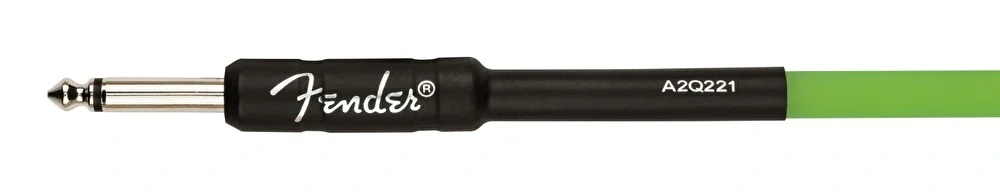 Fender Professional Glow in the Dark Cable 3 Metre Yeşil Kablo