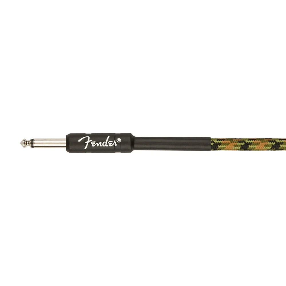 Fender Professional Series Cable Straight/Straight 10' Woodland Camo Kablo