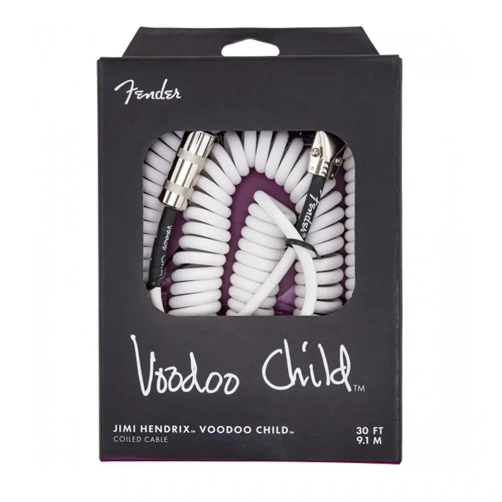Fender Hendrix Voodoo Child Cable White Enstrüman Kablosu