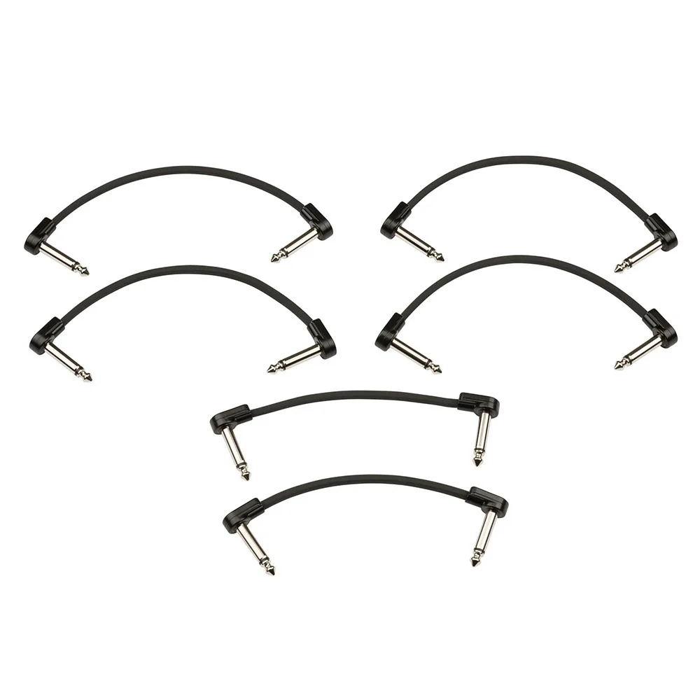 Fender Blockchain Patch Cable Kit Black Extra Small Pedal Ara Kablosu Seti (6 Adet)