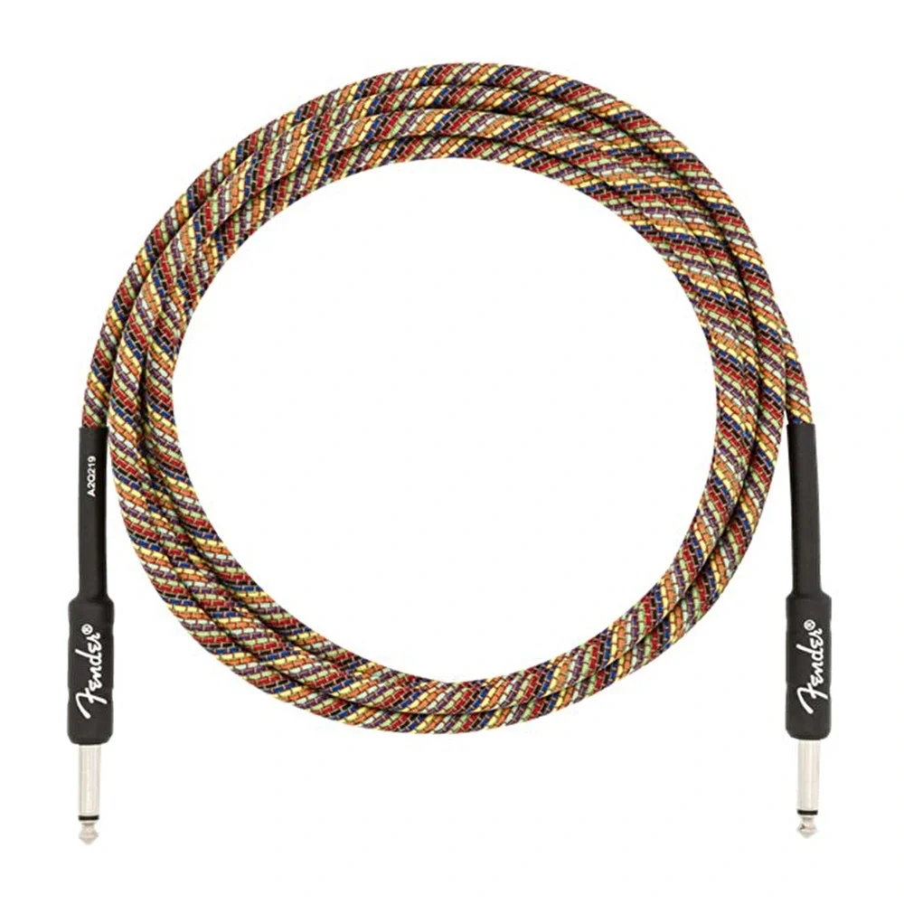 Fender 10' Festival Pure Hemp Rainbow Enstrüman Kablosu