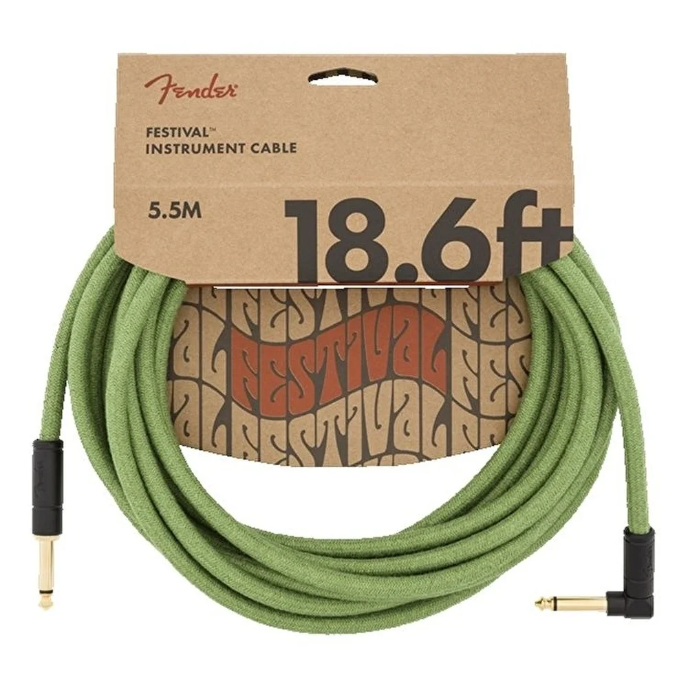 Fender 18.6' Angled Festival Pure Hemp Enstrüman Kablosu
