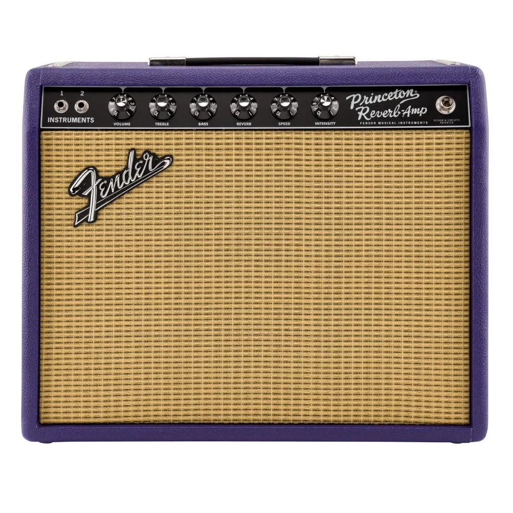 FENDER Limited Edition 65 Princeton Reverb Celestion G12M Greenback Plum/Wheat Elektro Gitar Amfisi