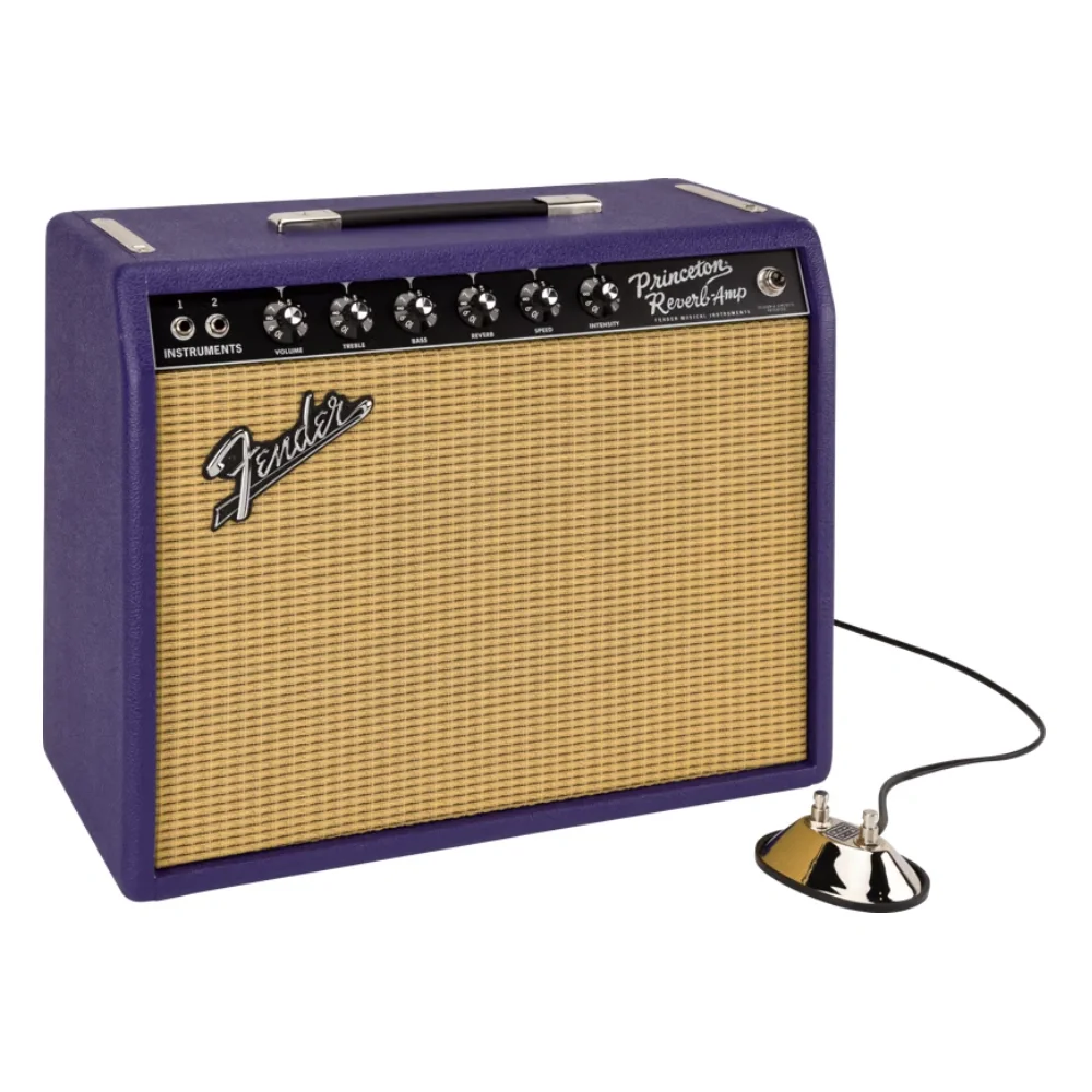 FENDER Limited Edition 65 Princeton Reverb Celestion G12M Greenback Plum/Wheat Elektro Gitar Amfisi
