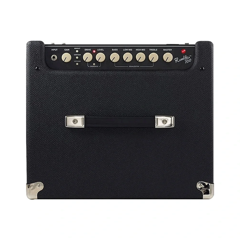 Fender Rumble 100 Siyah/Gümüş Bas Gitar Amfisi