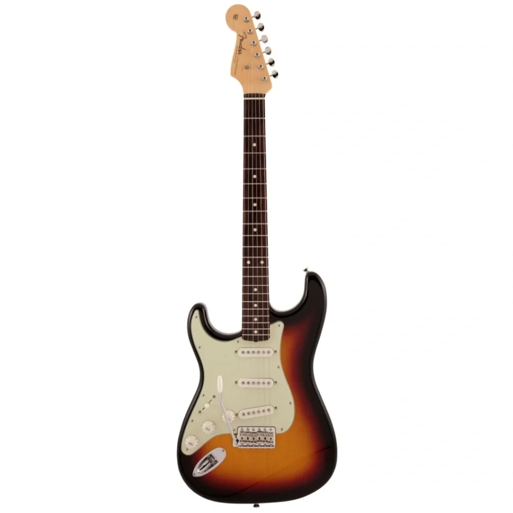 Fender Made in Japan Traditional 60s Stratocaster Gülağacı Klavye Aged 3 Ton Sunburst w/Bag Solak Elektro Gitar
