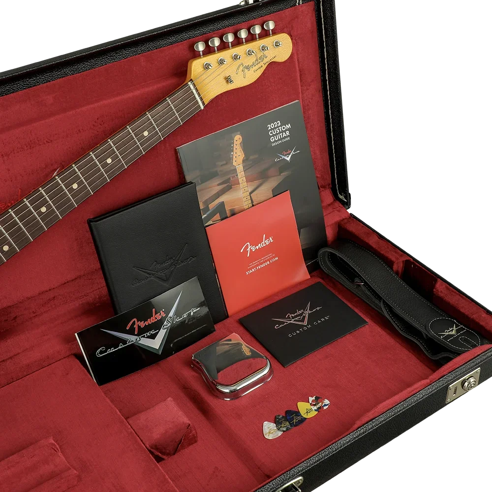 FENDER Custom Shop Masterbuilt David Brown 1960 Telecaster Custom Lush Closet Classic Black Elektro Gitar