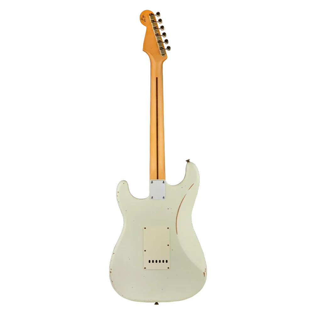 Fender Custom Shop Masterbuilt Greg Fessler 1959 Stratocaster Journeyman Relic Olympic White Elektro Gitar