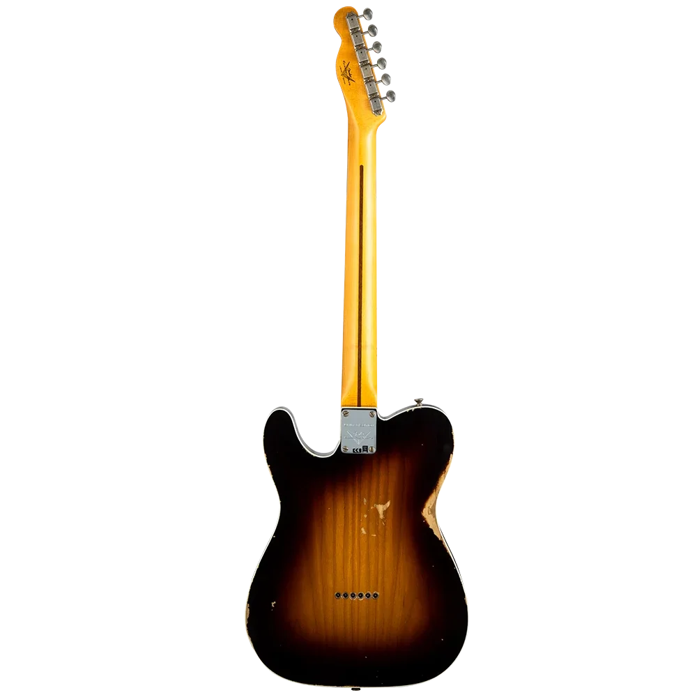 Fender Custom Shop Limited Edition Loaded Nocaster Thinline Akçaağaç Klavye Relic Wide Fade 2-Tone Sunburst Elektro Gitar