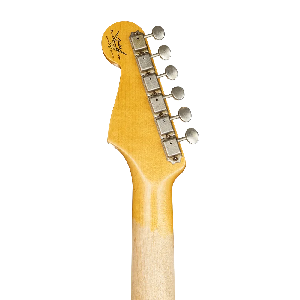 Fender Custom Shop Limited Edition 62/63 Stratocaster Journeyman Relic Gülağacı Klavye Aged Olympic White Elektro Gitar