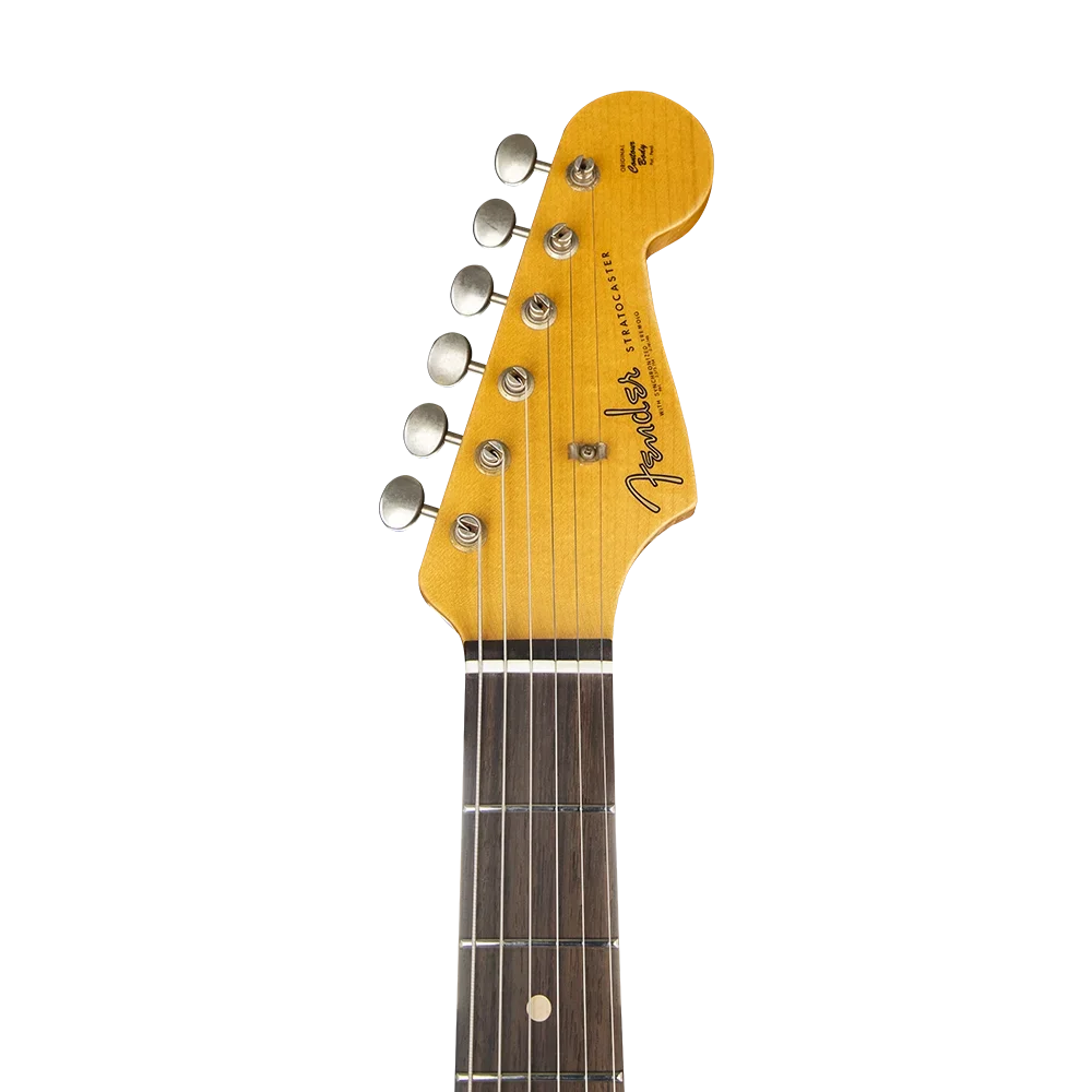 Fender Custom Shop Limited Edition 62/63 Stratocaster Journeyman Relic Gülağacı Klavye Aged Olympic White Elektro Gitar