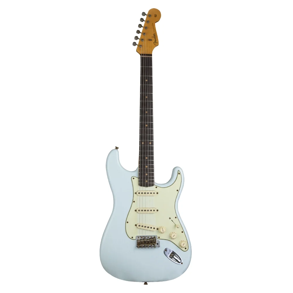 FENDER Custom Shop S20 Limited Edition 1960 Stratocaster Journeyman Relic Super Faded Aged Sonic Blue Elektro Gitar