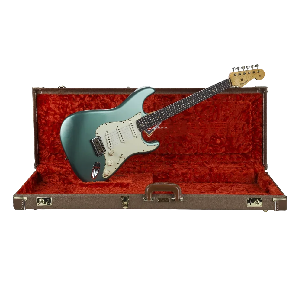 Fender Custom Shop S20 Limited Edition 1960 Stratocaster Journeyman Relic Faded Aged Sherwood Green Metallic Elektro Gitar