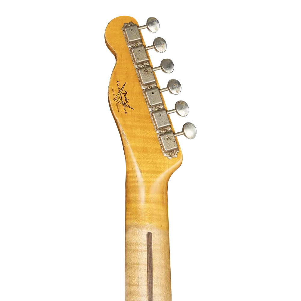 Fender Custom Shop W21 Limited Edition 1951 Telecaster Heavy Relic Akçaağaç Klavye Aged Butterscotch Blonde Elektro Gitar