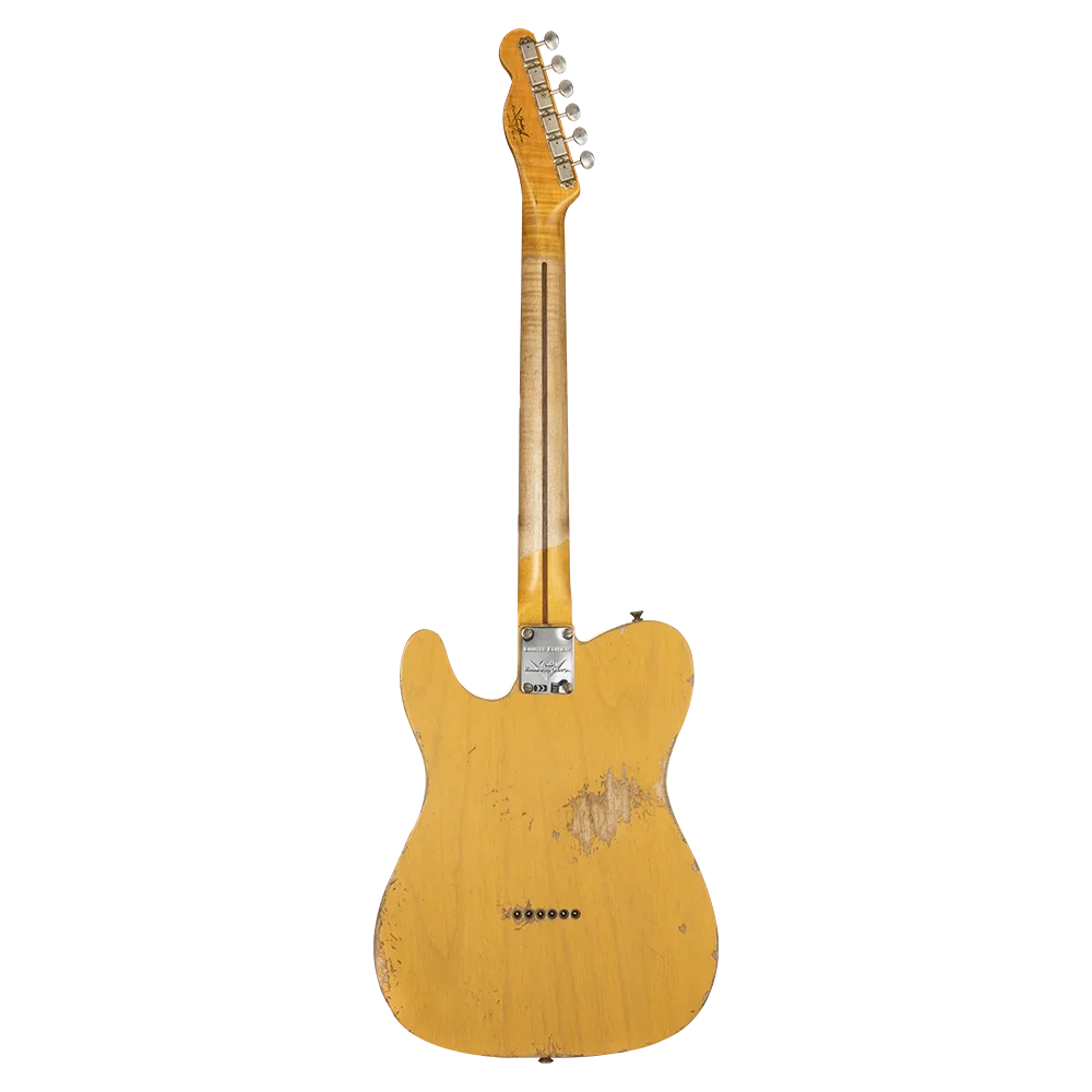 Fender Custom Shop W21 Limited Edition 1951 Telecaster Heavy Relic Akçaağaç Klavye Aged Butterscotch Blonde Elektro Gitar