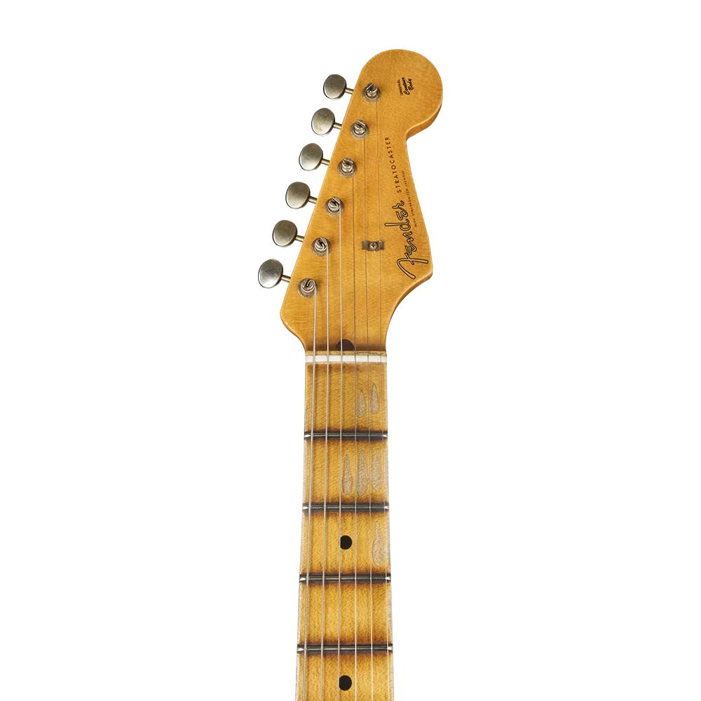 Fender Custom Shop W21 Limited Edition 1957 Stratocaster Journeyman Relic Akçaağaç Klavye Aged Black Elektro Gitar