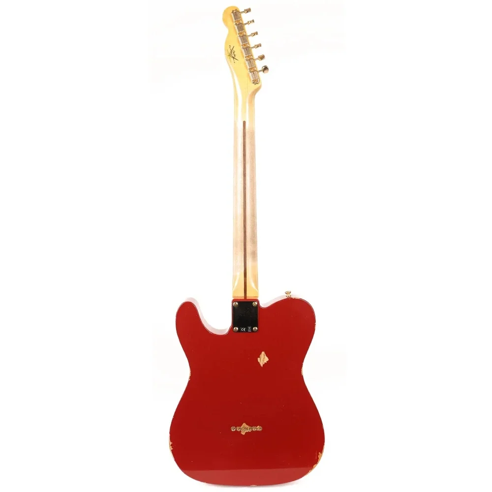 FENDER Custom Shop S21 Limited Edition 1961 Telecaster Relic Gülağacı Klavye Aged Candy Apple Red Elektro Gitar