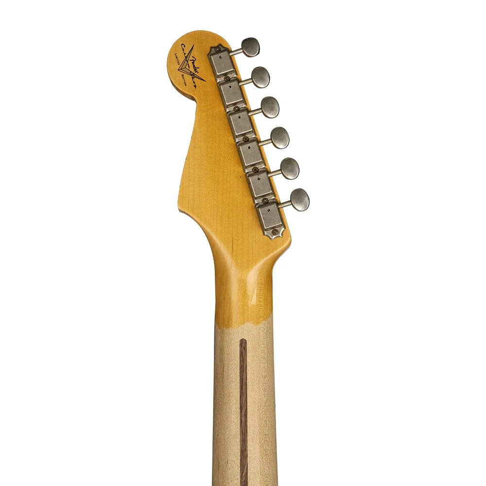 Fender Custom Shop S21 Limited Edition 1957 Stratocaster Relic Akçaağaç Klavye Faded Aged Sea Foam Green Elektro Gitar