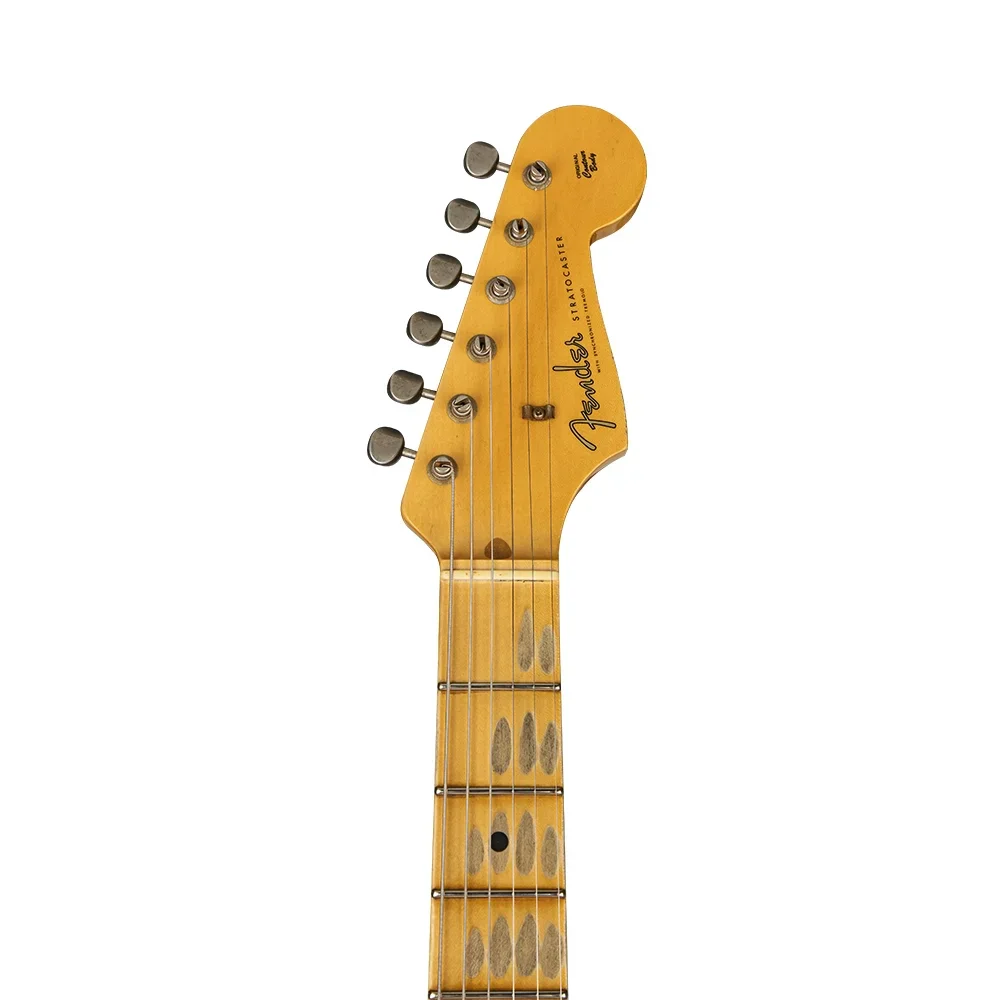 Fender Custom Shop S21 Limited Edition 1957 Stratocaster Relic Akçaağaç Klavye Faded Aged Sea Foam Green Elektro Gitar