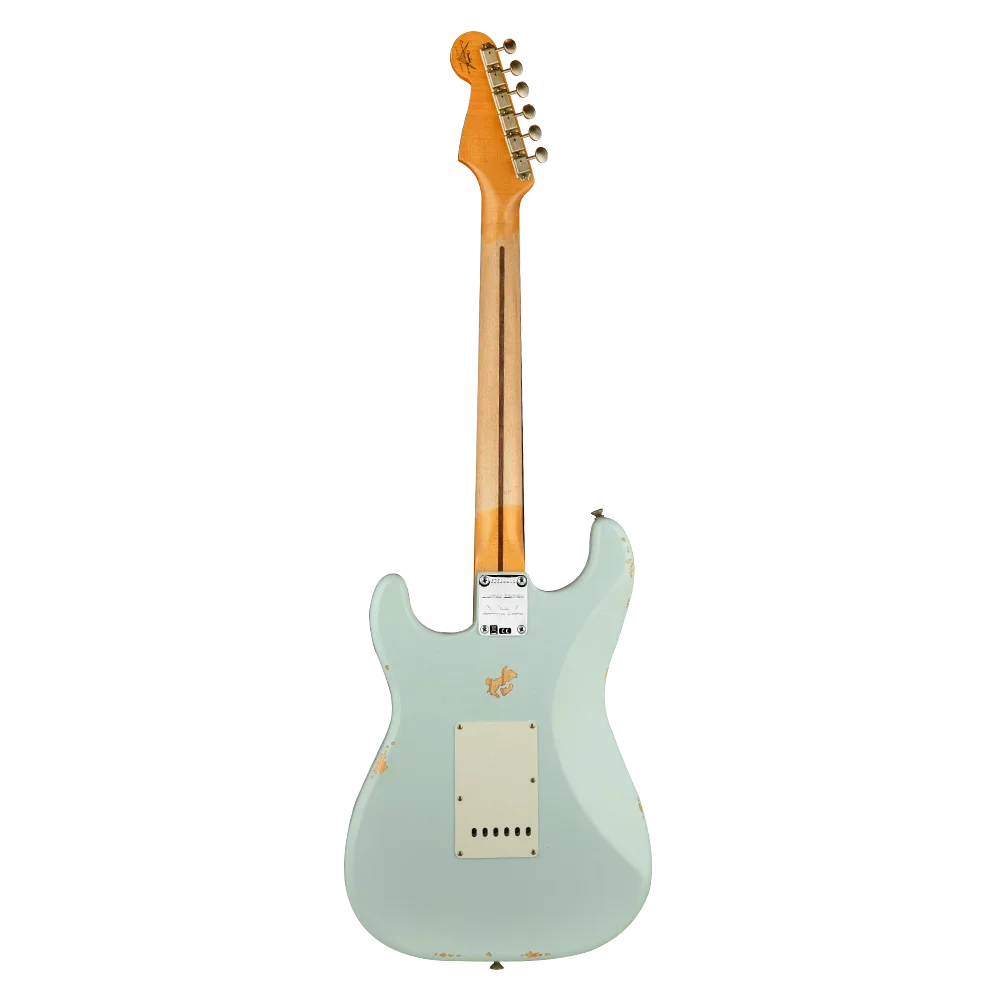 Fender Custom Shop Limited Edition 1956 Stratocaster Relic Akçaağaç Klavye Faded Sonic Blue Elektro Gitar