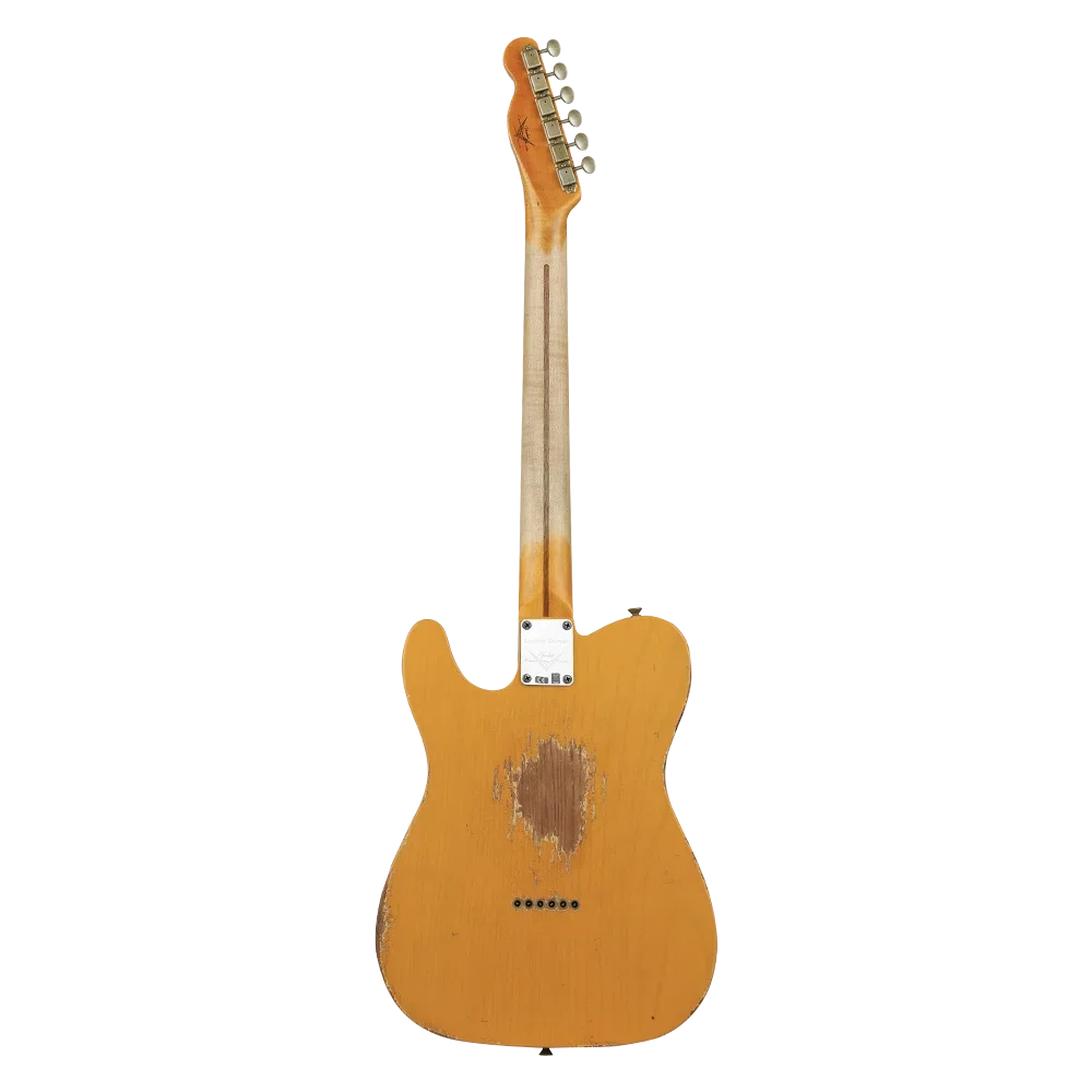 FENDER Custom Shop Limited Edition 1953 HS Telecaster Heavy Relic Aged Butterscotch Blonde Elektro Gitar
