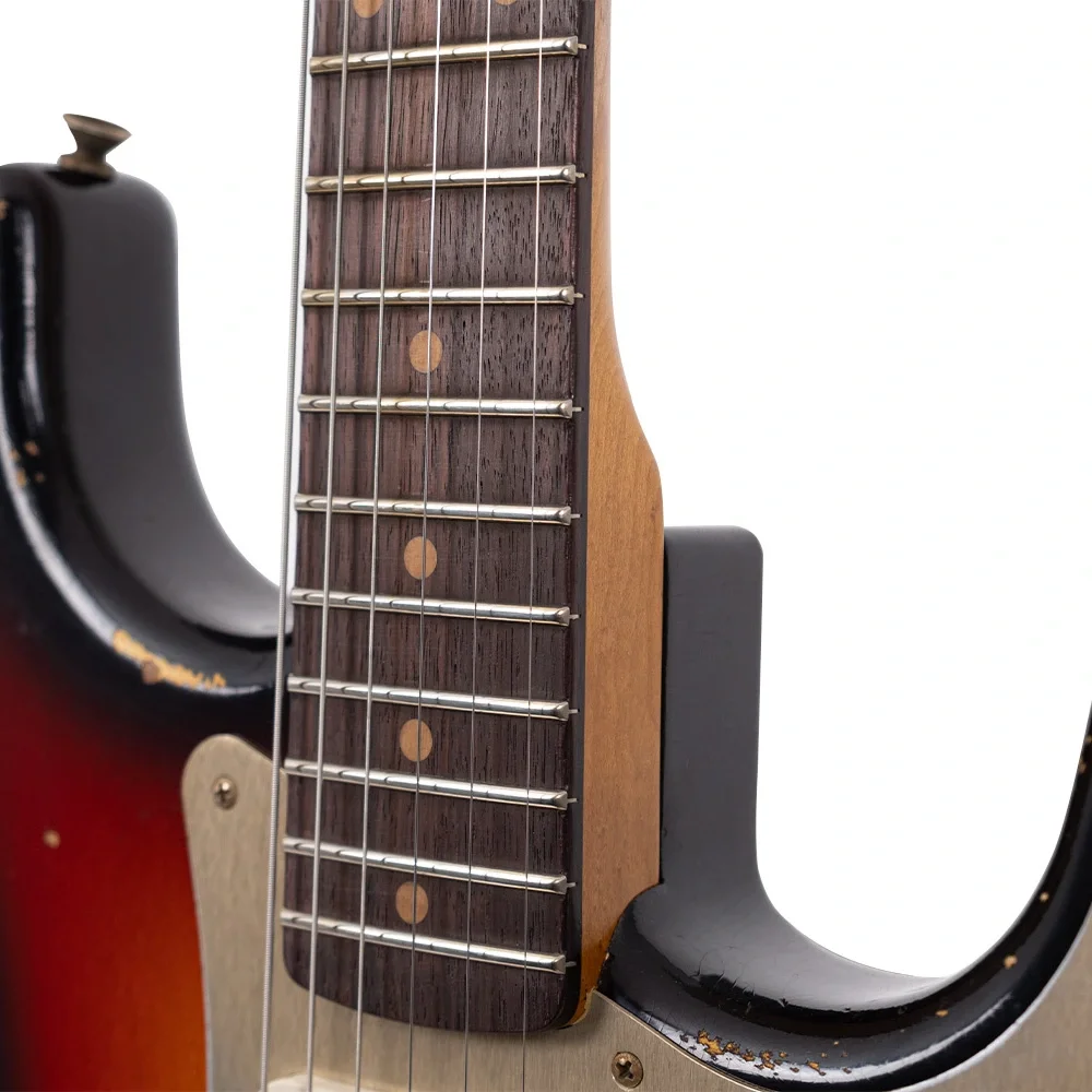 Fender Custom Shop Limited Edition 1959 Stratocaster Heavy Relic Roasted Akçaağaç Klavye Wide Fade 3 Color Sunburst Elektro Gitar