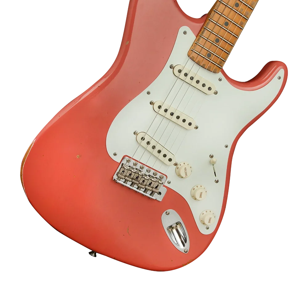 Fender Custom Shop 2020 1956 Stratocaster Akçağaç Klavye Relic/CC Elektro Gitar