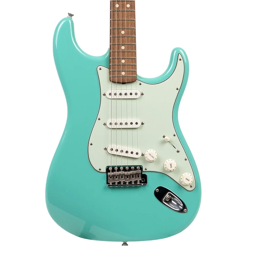 Fender Custom Shop LE 2020 1963 Stratocaster NOS AA Flame Neck Gülağacı Klavye Sea Foam Green Elektro Gitar