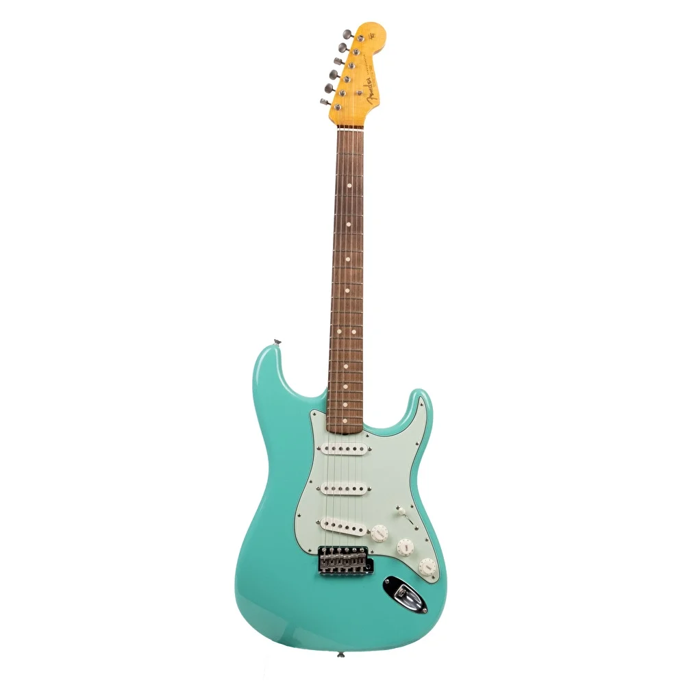 Fender Custom Shop LE 2020 1963 Stratocaster NOS AA Flame Neck Gülağacı Klavye Sea Foam Green Elektro Gitar