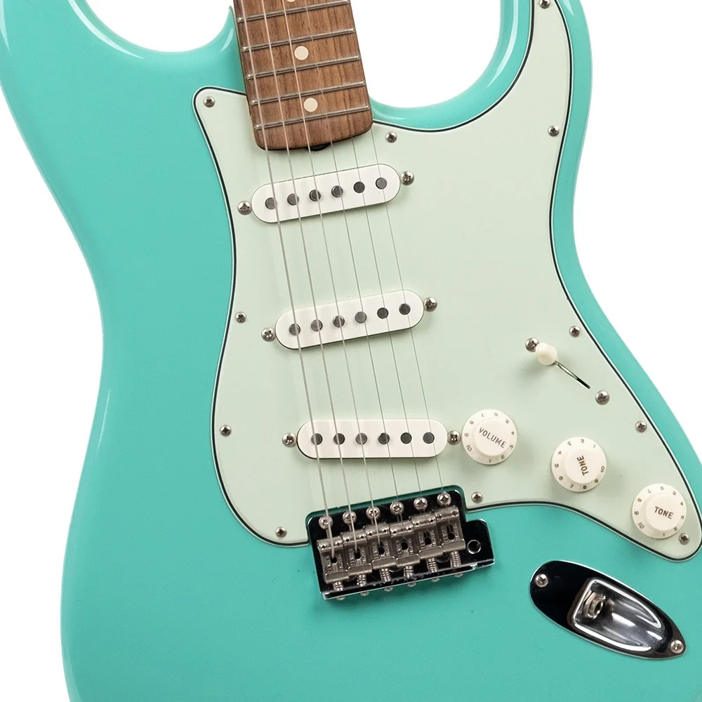 Fender Custom Shop LE 2020 1963 Stratocaster NOS AA Flame Neck Gülağacı Klavye Sea Foam Green Elektro Gitar