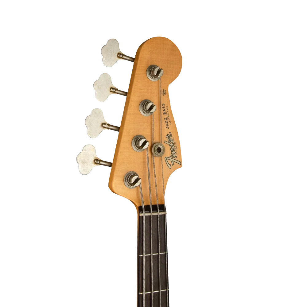 Fender Custom Shop S21 1960 Jazz Bass Relic Gülağacı Klavye 3 Tone Sunburst Bas Gitar