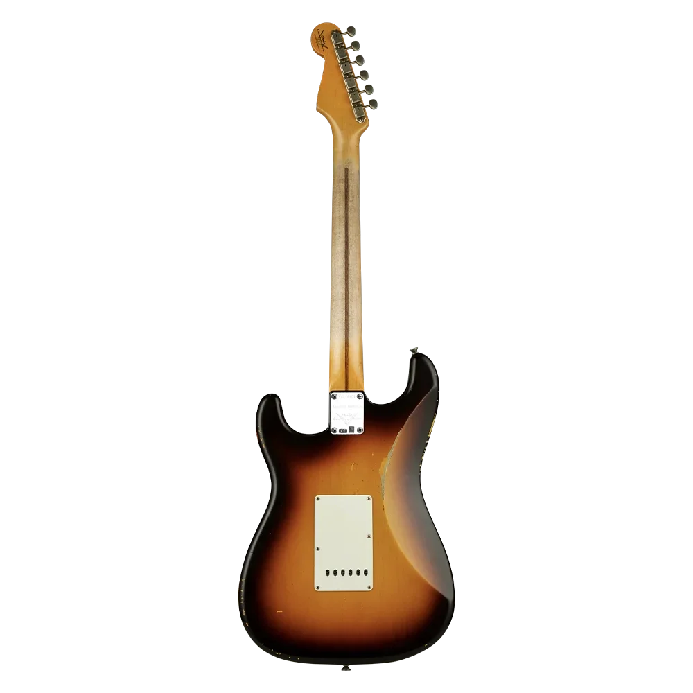 Fender Custom Shop LTD Fat 50's Stratocaster Relic Akçaağaç Klavye Wide Fade Chocolate 2 Color Sunburst Elektro Gitar