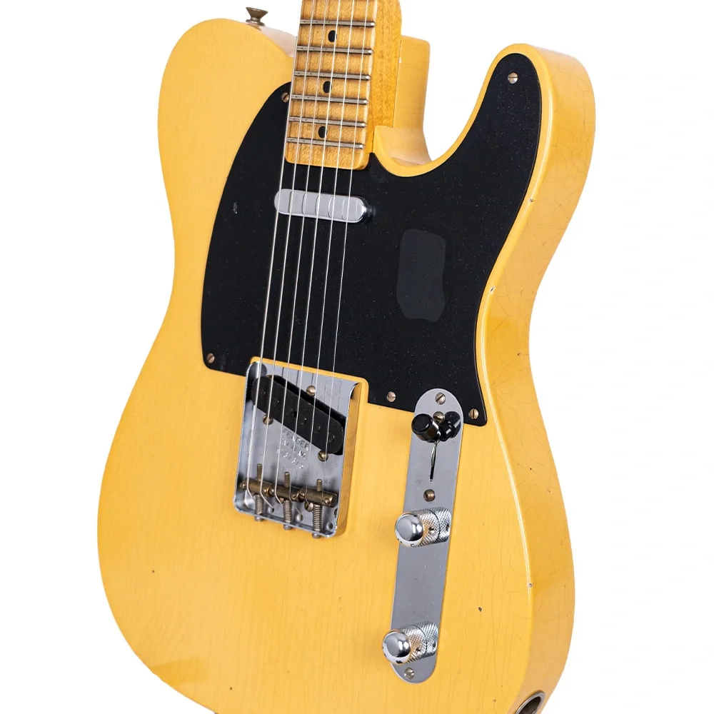 Fender Custom Shop B2 1952 Telecaster Journeyman Relic Aged Nocaster Blonde Elektro Gitar