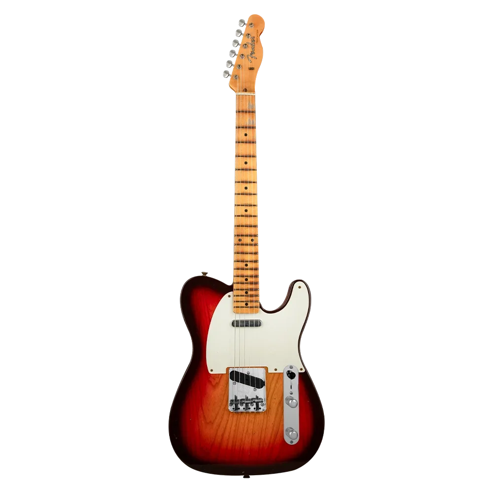 Fender Custom Shop B2 1958 Telecaster Journeyman Relic Wide Fade 3 Ton Sunburst Elektro Gitar