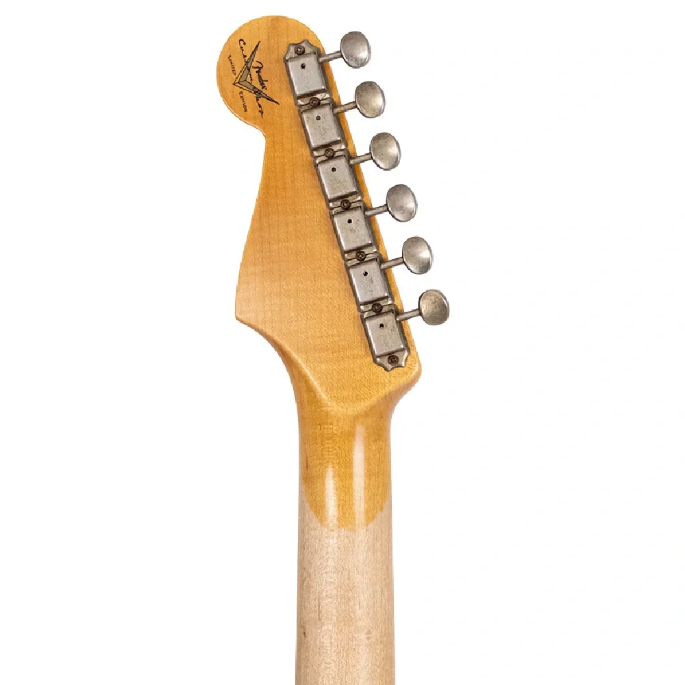 Fender Custom Shop 1961 Stratocaster Heavy Relic Black Super Faded Aged 3 Ton Sunburst Elektro Gitar
