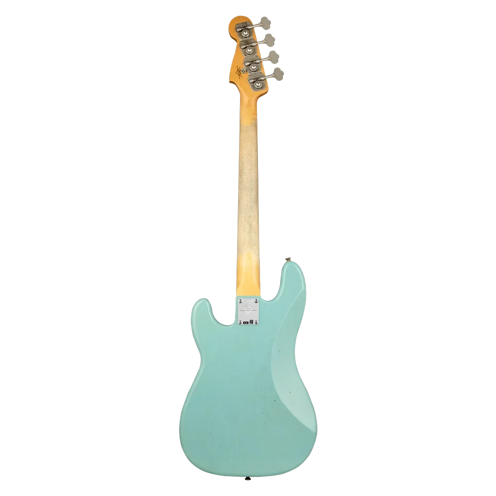 Fender Custom Shop 1963 Precision Bass Journeyman Relic Aged Daphne Blue Bas Gitar