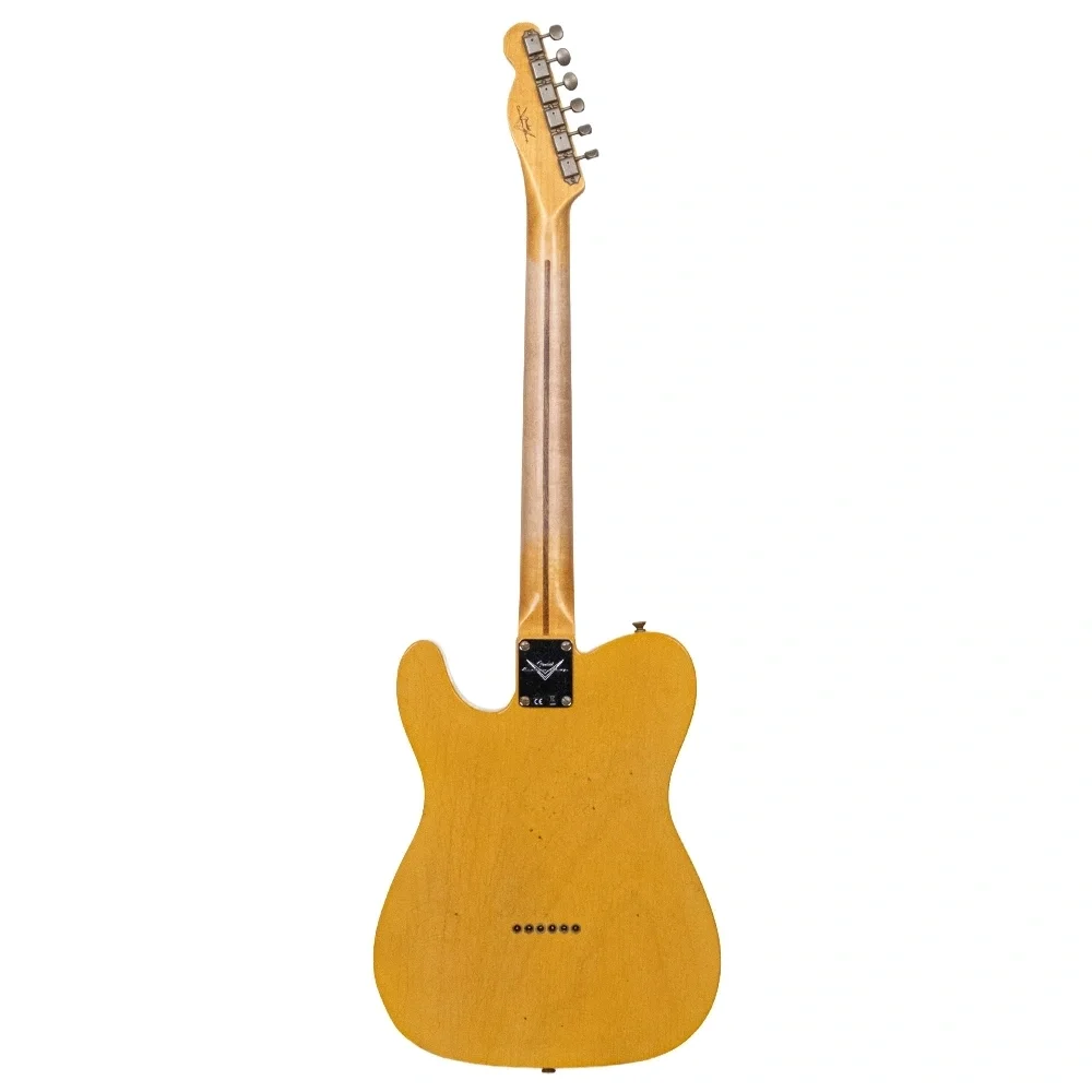 Fender Custom Shop 1951 Nocaster Journeyman Relic Akçaağaç Klavye Aged Nocaster Blonde Elektro Gitar